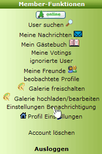 Einstellungen zu Benachrichtigungen bei Freund/Mail/Posting