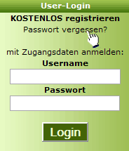 Zugangsdaten vergessen